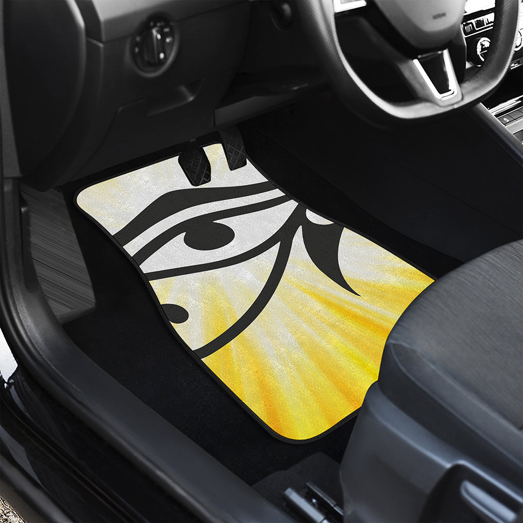 Eye Of Horus Symbol Print Front and Back Car Floor Mats