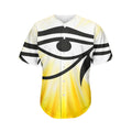 Eye Of Horus Symbol Print Men's Baseball Jersey