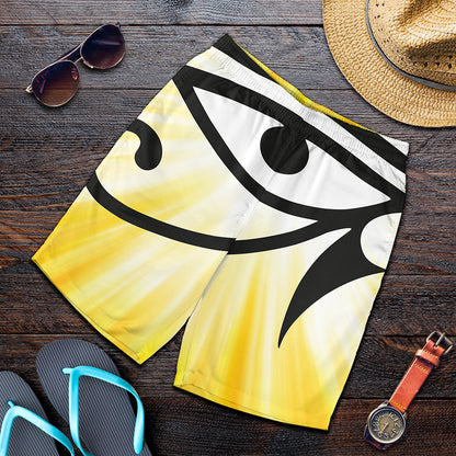 Eye Of Horus Symbol Print Men's Shorts