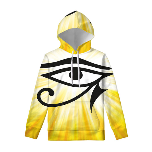 Eye Of Horus Symbol Print Pullover Hoodie