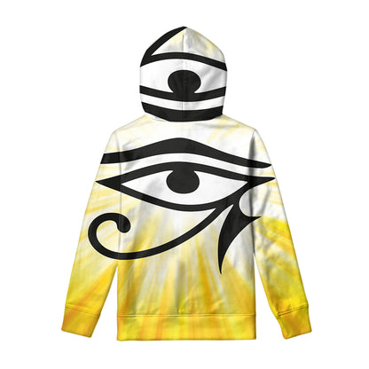 Eye Of Horus Symbol Print Pullover Hoodie