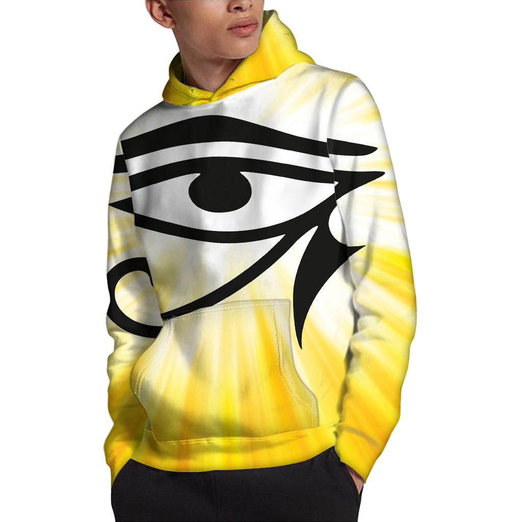 Eye Of Horus Symbol Print Pullover Hoodie