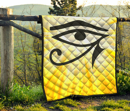 Eye Of Horus Symbol Print Quilt