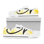 Eye Of Horus Symbol Print White Low Top Shoes