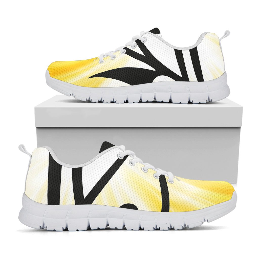 Eye Of Horus Symbol Print White Sneakers