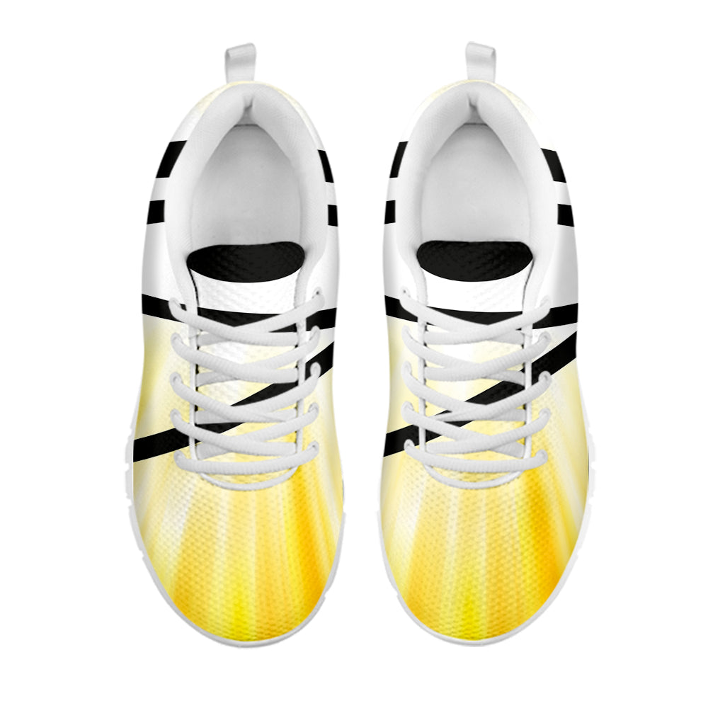 Eye Of Horus Symbol Print White Sneakers