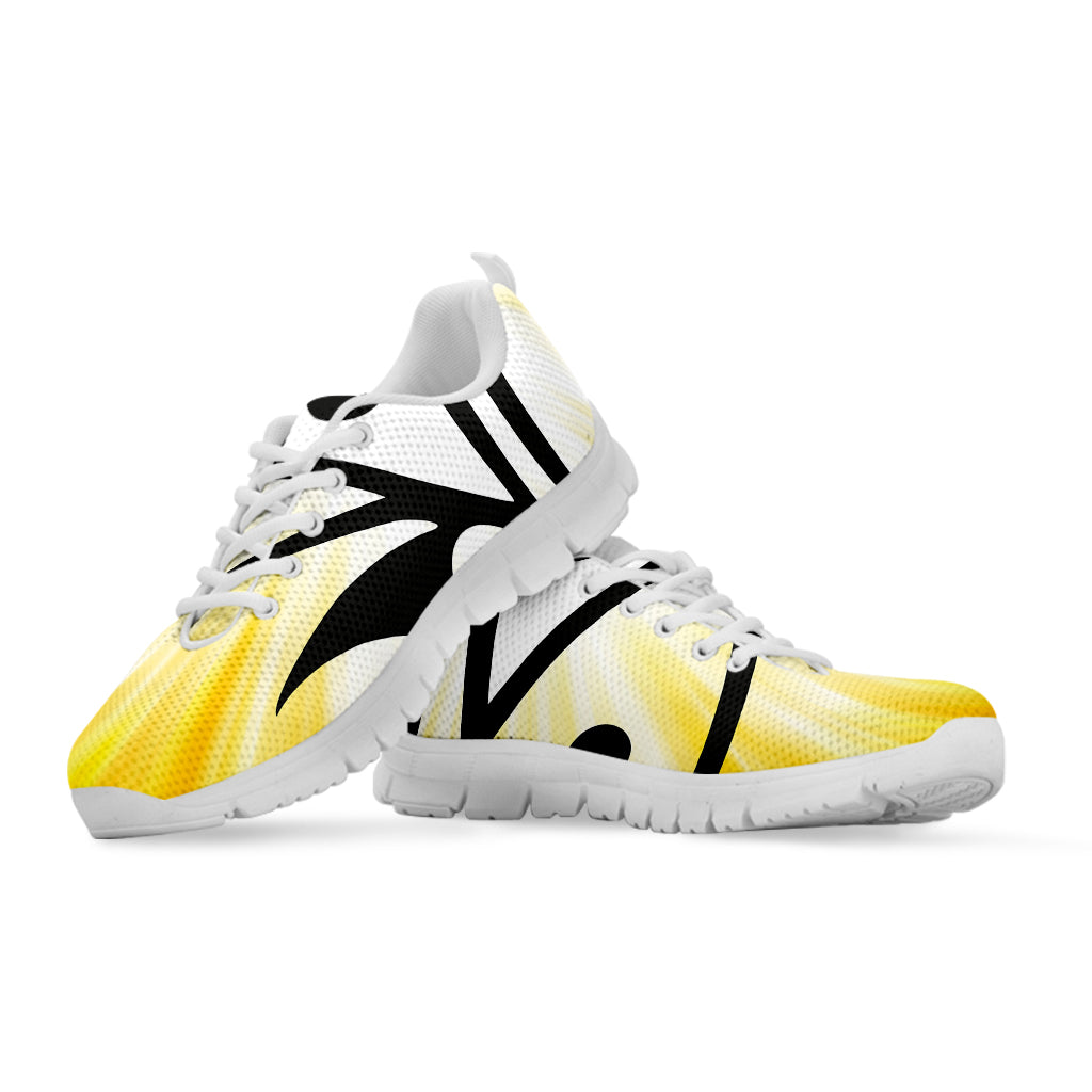 Eye Of Horus Symbol Print White Sneakers