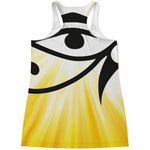 Eye Of Horus Symbol Print Women's Racerback Tank Top