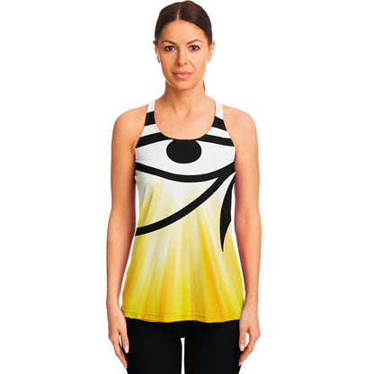 Eye Of Horus Symbol Print Women's Racerback Tank Top