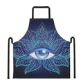Eye of Providence Flower Print Apron