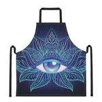 Eye of Providence Flower Print Apron