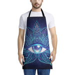 Eye of Providence Flower Print Apron