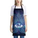 Eye of Providence Flower Print Apron