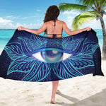 Eye of Providence Flower Print Beach Sarong Wrap