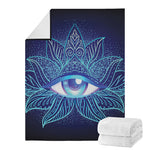 Eye of Providence Flower Print Blanket