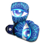 Eye of Providence Flower Print Boxing Gloves