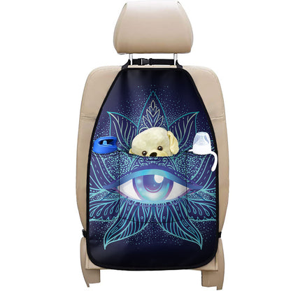 Eye of Providence Flower Print Car Seat Organizers