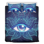 Eye of Providence Flower Print Duvet Cover Bedding Set