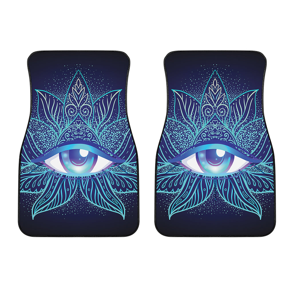 Eye of Providence Flower Print Front Car Floor Mats