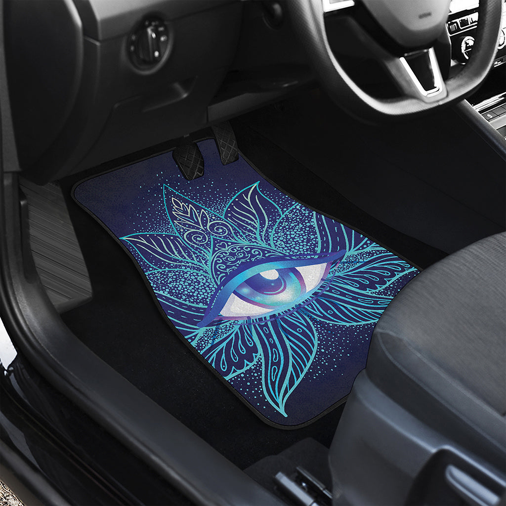 Eye of Providence Flower Print Front Car Floor Mats