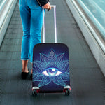 Eye of Providence Flower Print Luggage Cover