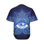 Eye of Providence Flower Print Men's Baseball Jersey