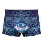 Eye of Providence Flower Print Men's Boxer Briefs