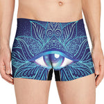 Eye of Providence Flower Print Men's Boxer Briefs