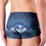 Eye of Providence Flower Print Men's Boxer Briefs