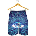 Eye of Providence Flower Print Men's Shorts