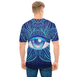 Eye of Providence Flower Print Men's T-Shirt