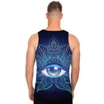 Eye of Providence Flower Print Men's Tank Top
