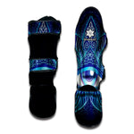 Eye of Providence Flower Print Muay Thai Shin Guard