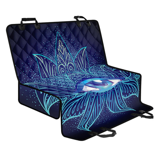 Eye of Providence Flower Print Pet Car Back Seat Cover