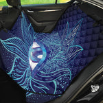 Eye of Providence Flower Print Pet Car Back Seat Cover