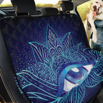Eye of Providence Flower Print Pet Car Back Seat Cover