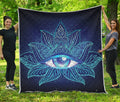 Eye of Providence Flower Print Quilt