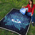 Eye of Providence Flower Print Quilt