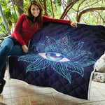Eye of Providence Flower Print Quilt