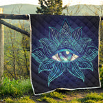 Eye of Providence Flower Print Quilt
