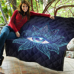 Eye of Providence Flower Print Quilt