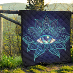 Eye of Providence Flower Print Quilt