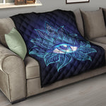 Eye of Providence Flower Print Quilt