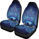 Eye of Providence Flower Print Universal Fit Car Seat Covers