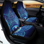Eye of Providence Flower Print Universal Fit Car Seat Covers