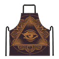 Eye of Providence Mandala Print Apron
