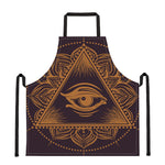 Eye of Providence Mandala Print Apron