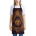 Eye of Providence Mandala Print Apron