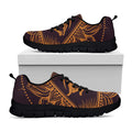 Eye of Providence Mandala Print Black Running Shoes
