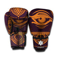 Eye of Providence Mandala Print Boxing Gloves